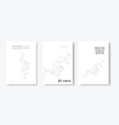 Abstract Molecules Brochure Design Cover