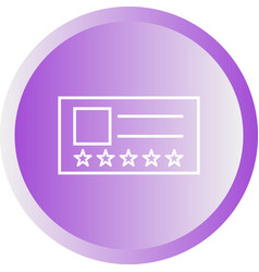 Beautiful Vip Card Line Icon