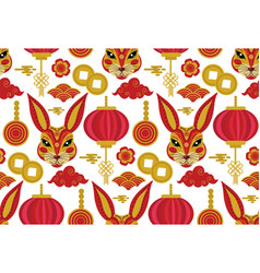 Happy Chinese New Year Seamless Pattern Year