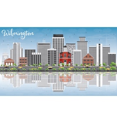 Wilmington Skyline With Gray Buildings