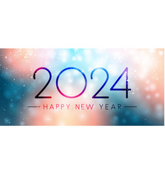 New Year 2024 Numbers On Blue And Orange