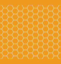 Orange Seamless Honeycomb Pattern