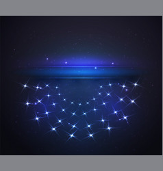 Banner Lit Stars Glowing Stage For Your