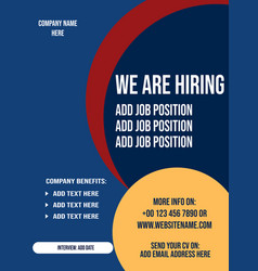 We Are Hiring Flyer Poster Design