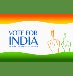 Vote For Indian General Election Banner