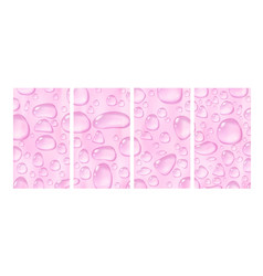 Pink Waterdrop Story Background Set Condensate