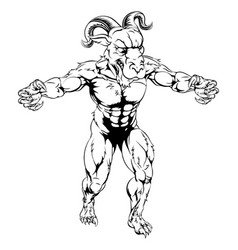 Ram Mascot With Claws Out