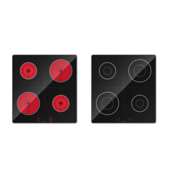 Black Induction Cooktop Electric Stove Panel