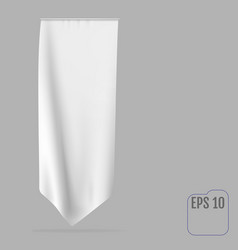 Blank White Long Mockup Pennant Flag