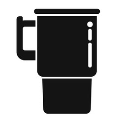 Reusable Thermo Cup Icon Simple Coffee