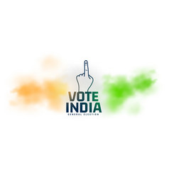 Vote For Indian Loksabha General Election Banner