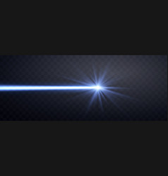 Blue Horizontal Laser Beam Neon Line