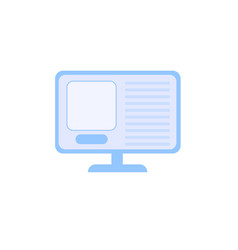 Flat Schematic Computer Monitorelectronic