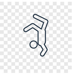 Gymnastic Concept Linear Icon Isolated