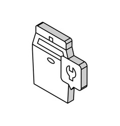 Ice Maker Repair Isometric Icon