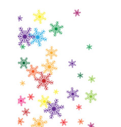 Bright Rainbow Snowflake With A Pattern