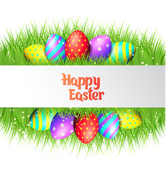 Easter eggs frame Royalty Free Vector Image - VectorStock