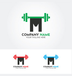 G fitness gym logo with creative and modern look Vector Image