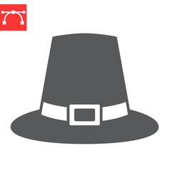 Pilgrim Hat Glyph Icon