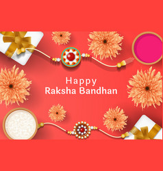 Raksha Bandhan Indian Festival With Rakhi Rice