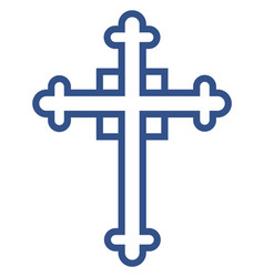 Decorative Christian Cross Symbol Holy Trinity