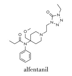 Alfentanil Opioid Analgesic Drug Molecule