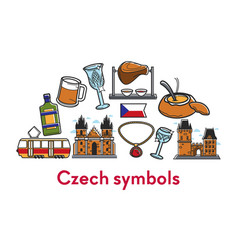 Czech Republic Symbols Architecture Food And Drink