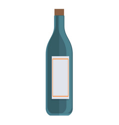 First Class Travel Wine Bottle Icon Cartoon Style