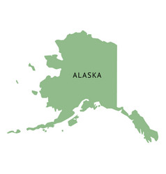 Alaska State Plain Map