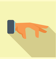 Hand Gesture Icon Flat Finger Hold