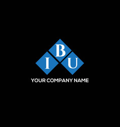 Ibu Letter Logo Design On Black Background