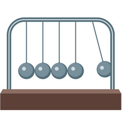 Newton Pendulum Cradle Icon Isolated