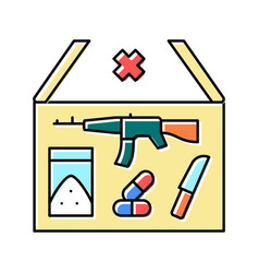 Prohibited Goods Color Icon