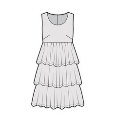 Dress Babydoll Technical Fashion