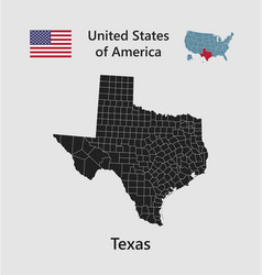 Map State Texas Flag And Map Usa