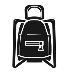 Mini Backpack Icon Simple Style