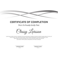 Modern Design Template Certificate Diploma Of