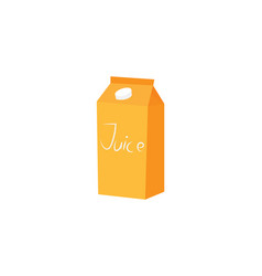 Box With Juice On A White Background