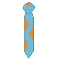 Rhomboid Man Tie On A White Background