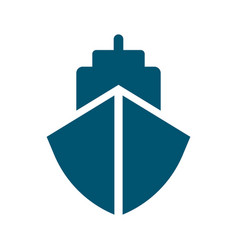 Ship And Cargo Ship Icon Or Marine Transportation