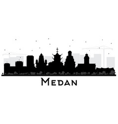 Medan Indonesia City Skyline Silhouette