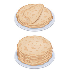 Stack Of Pancakes On A Plate Color