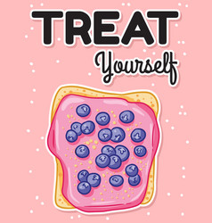 Treat Yourself Sandwich Funny Postcard Toast