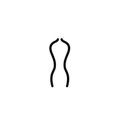 Woman Torso Flat Icon Simple Style Fashion