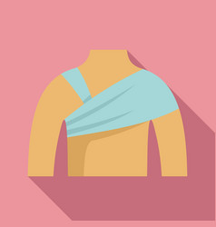 Shoulder Bandage Icon Flat Accident