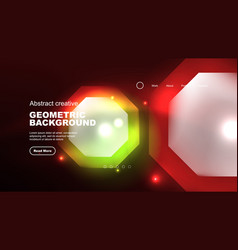 Abstract Background Landing Page Geometric Shape