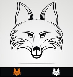 Animal Face Fox Outline Vector Images Over 860