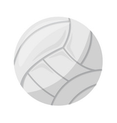 White Volleyball Ball On Transparent Background