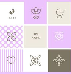 Baby Girl Shower Design Elements