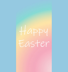 Colorful Spring Background With Happy Easter Text